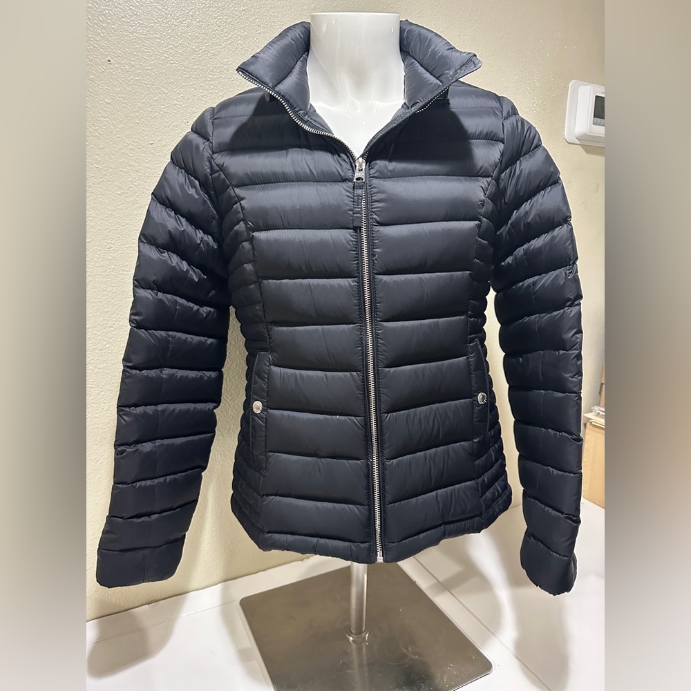 Abercrombie & Fitch Jacket Womens XL Black Down Series Quilted Full Zip